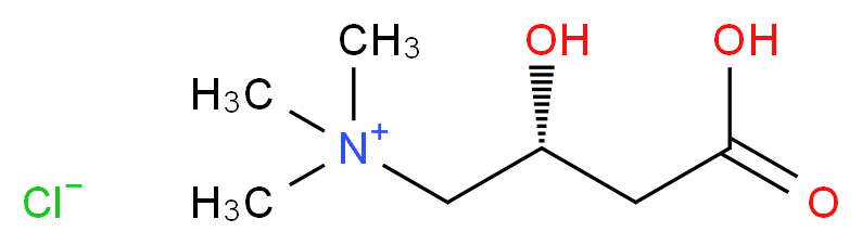 [(2R)-3-carboxy-2-hydroxypropyl]trimethylazanium chloride_分子结构_CAS_6645-46-1