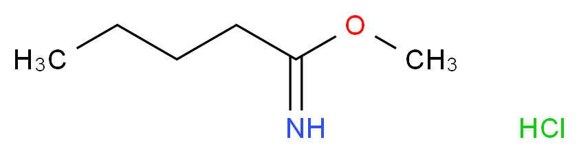 methyl pentanecarboximidate hydrochloride_分子结构_CAS_39739-46-3