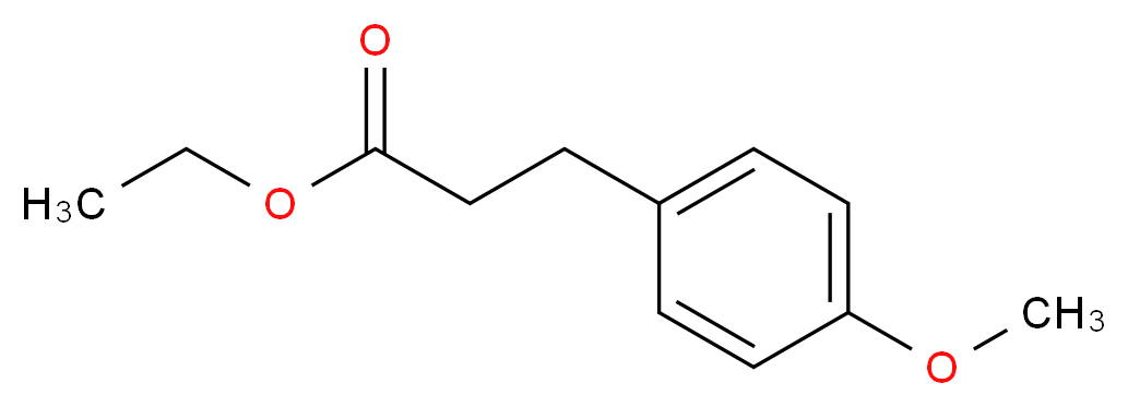 ethyl 3-(4-methoxyphenyl)propanoate_分子结构_CAS_22767-72-2