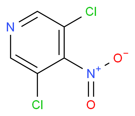 3,5-dichloro-4-nitropyridine_分子结构_CAS_433294-98-5