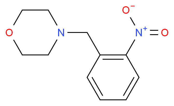 4-[(2-nitrophenyl)methyl]morpholine_分子结构_CAS_67589-21-3