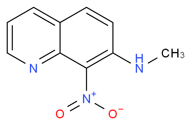 8-Nitro-7-methylaminoquinoline_分子结构_CAS_147293-16-1)