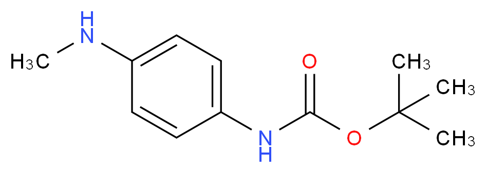 tert-butyl N-[4-(methylamino)phenyl]carbamate_分子结构_CAS_113283-94-6