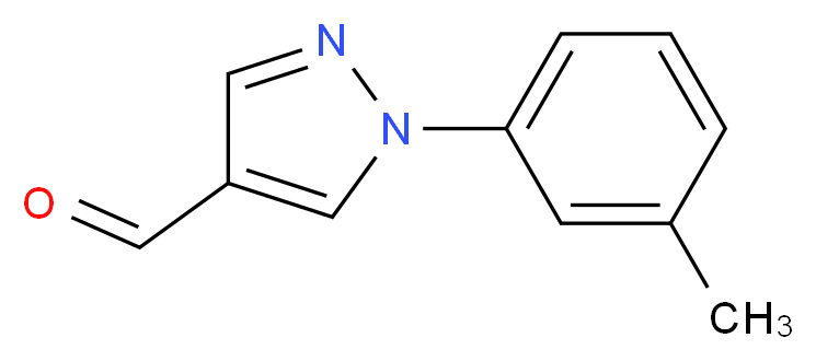 1-(3-methylphenyl)-1H-pyrazole-4-carbaldehyde_分子结构_CAS_400876-64-4