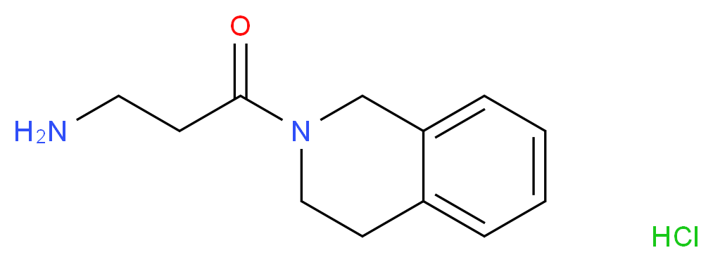 3-Amino-1-[3,4-dihydro-2(1H)-isoquinolinyl]-1-propanone hydrochloride_分子结构_CAS_)