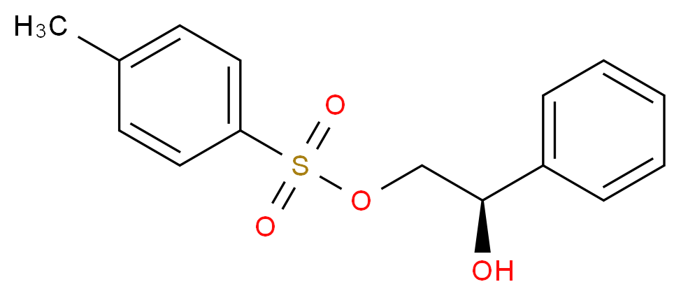 (1R)-2-[(4-methylbenzenesulfonyl)oxy]-1-phenylethan-1-ol_分子结构_CAS_40434-87-5
