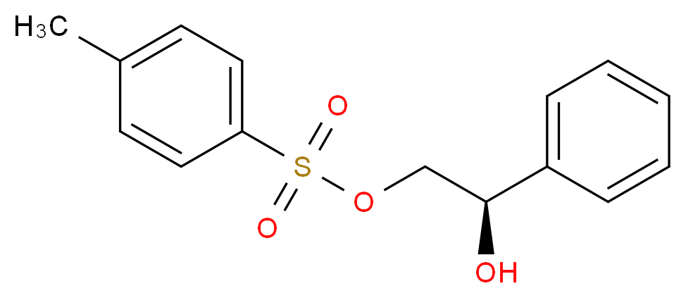 (R)-(-)-1-苯基-1,2-乙二醇-2-对甲苯磺酸酯_分子结构_CAS_40434-87-5)