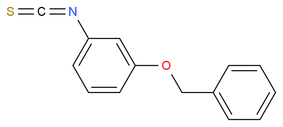 3-苯甲氧基异硫氰酸苯酯_分子结构_CAS_206559-36-6)