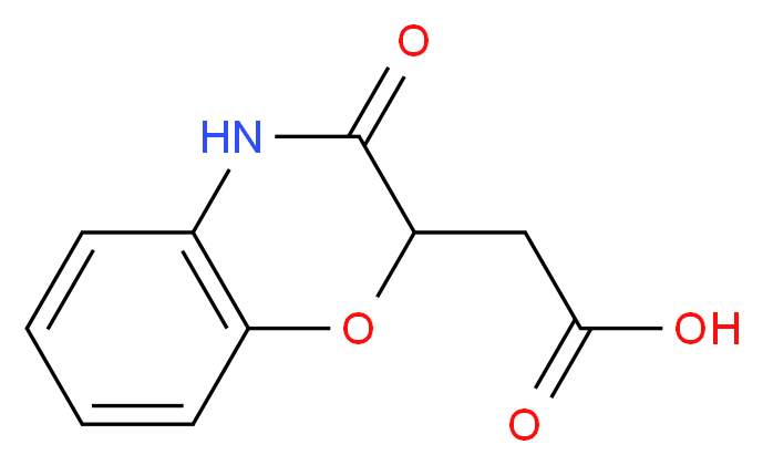 2-(3-oxo-3,4-dihydro-2H-benzo[b][1,4]oxazin-2-yl)acetic acid_分子结构_CAS_)