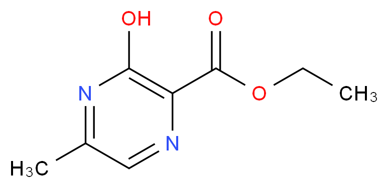 ethyl 3-hydroxy-5-methylpyrazine-2-carboxylate_分子结构_CAS_141872-22-2