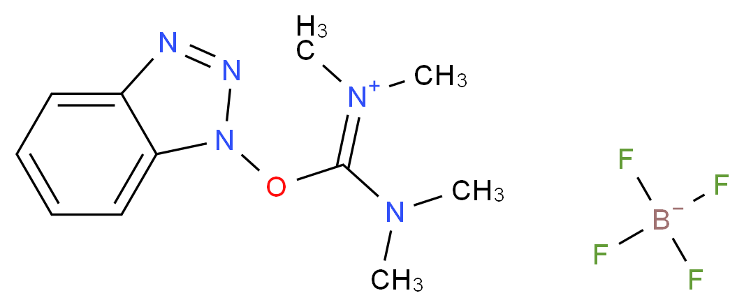 O-(Benzotriazol-1-yl)-N,N,N',N'-tetramethyluronium tetrafluoroborate_分子结构_CAS_125700-67-6)