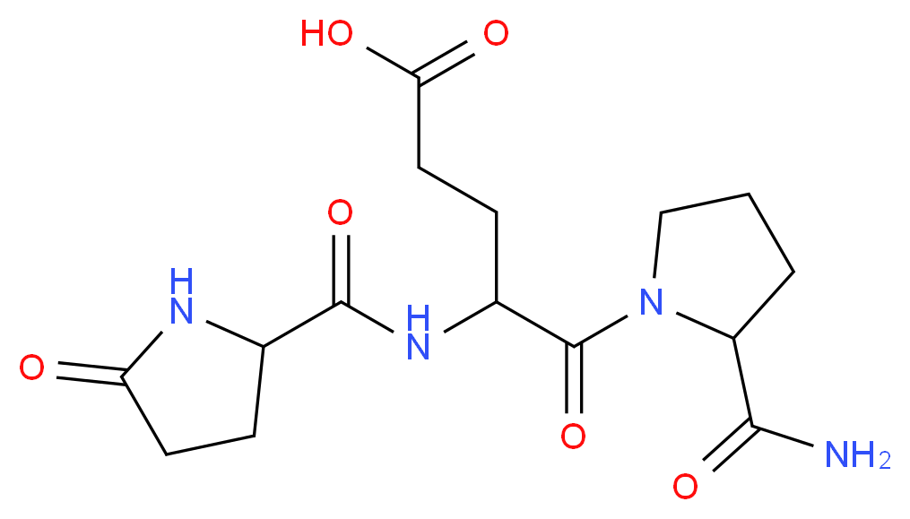 5-(2-carbamoylpyrrolidin-1-yl)-5-oxo-4-[(5-oxopyrrolidin-2-yl)formamido]pentanoic acid_分子结构_CAS_85541-78-2