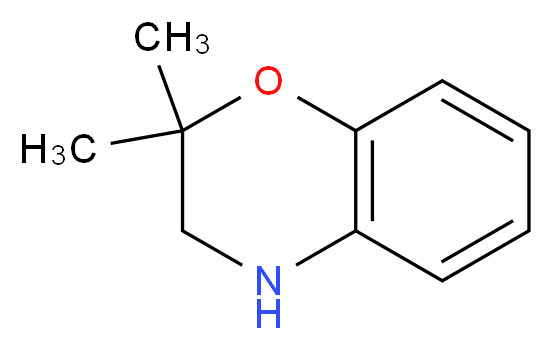 2,2-dimethyl-3,4-dihydro-2H-1,4-benzoxazine_分子结构_CAS_866089-28-3