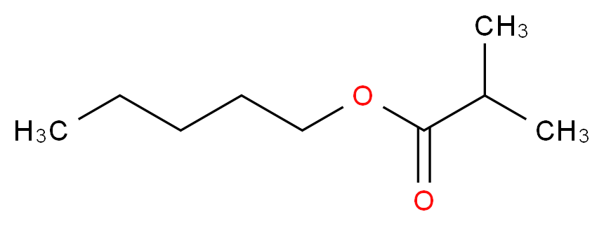 pentyl 2-methylpropanoate_分子结构_CAS_2445-72-9