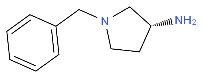 (R)-(-)-1-苯甲基-3-氨基吡咯烷_分子结构_CAS_114715-39-8)