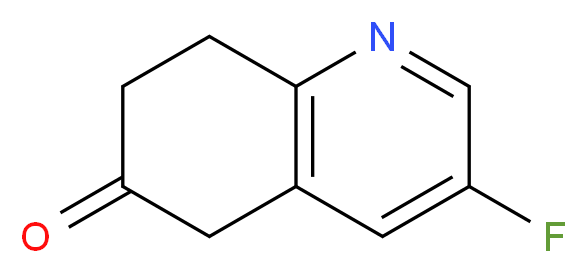 3-fluoro-5,6,7,8-tetrahydroquinolin-6-one_分子结构_CAS_1196154-79-6