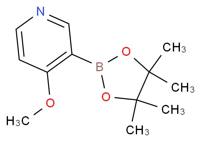 4-METHOXY-3-(4,4,5,5-TETRAMETHYL-[1,3,2]DIOXABOROLAN-2-YL)-PYRIDINE_分子结构_CAS_758699-74-0)