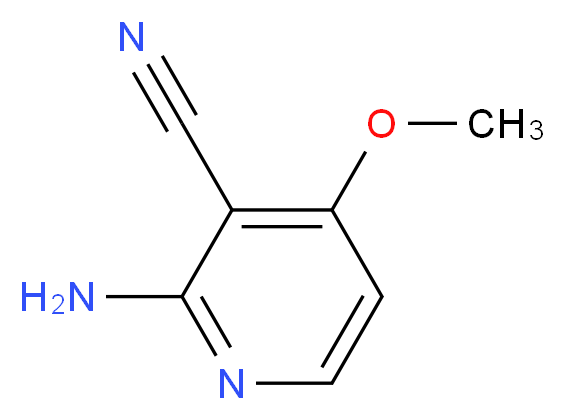 2-Amino-4-methoxynicotinonitrile_分子结构_CAS_98651-70-8)