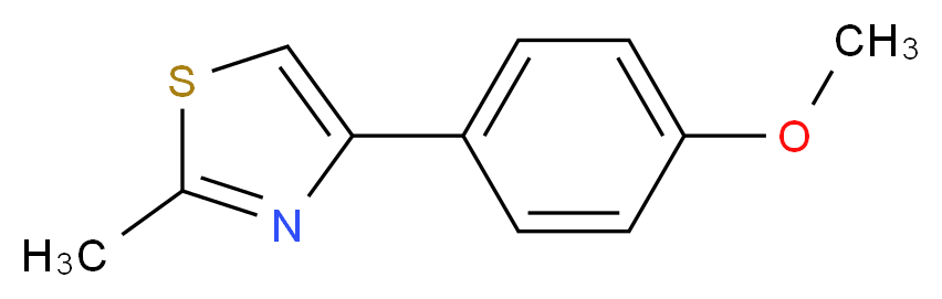 4-(4-Methoxy-phenyl)-2-methyl-thiazole_分子结构_CAS_50834-78-1)