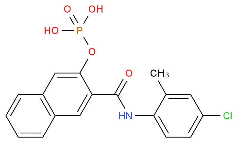 NAPHTHOL AS-TR PHOSPHATE FREE ACID_分子结构_CAS_2616-72-0)