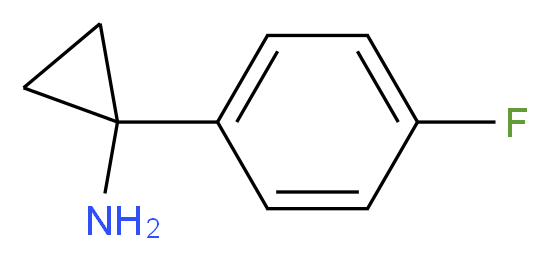 1-(4-Fluorophenyl)cyclopropanamine_分子结构_CAS_474709-83-6)