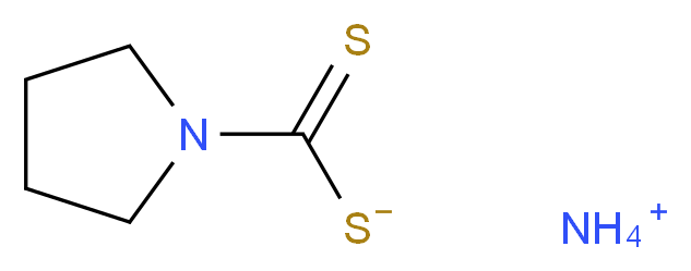 ammonium pyrrolidine-1-carbothioylsulfanide_分子结构_CAS_5108-96-3