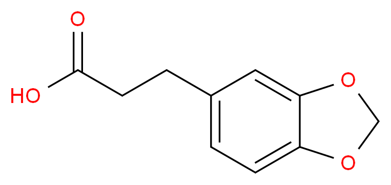 3-(1,3-benzodioxol-5-yl)propanoic acid_分子结构_CAS_2815-95-4)