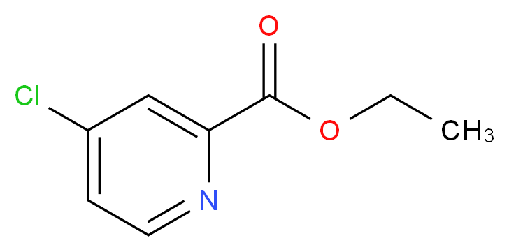 ethyl 4-chloropyridine-2-carboxylate_分子结构_CAS_64064-56-8