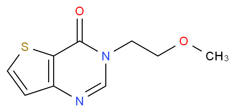 3-(2-methoxyethyl)thieno[3,2-d]pyrimidin-4(3H)-one_分子结构_CAS_)
