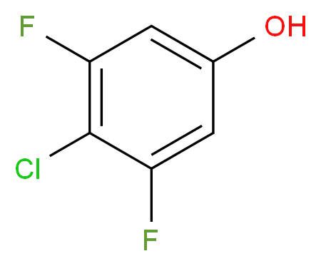 3,5-Difluoro-4-chlorophenol_分子结构_CAS_2268-03-3)