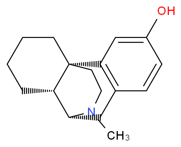 Levorphanol_分子结构_CAS_77-07-6)