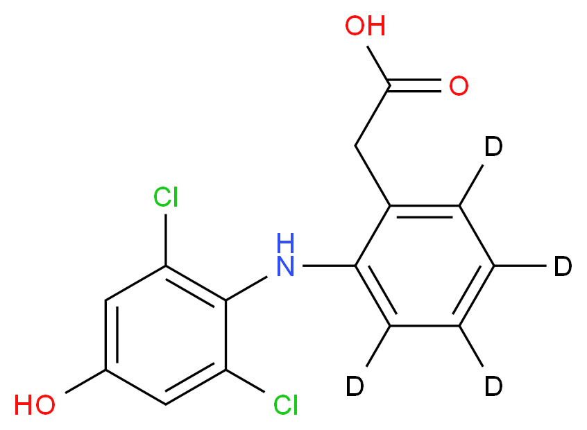 4'-Hydroxy Diclofenac-D4 (Major)_分子结构_CAS_254762-27-1)