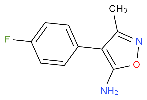 4-(4-fluorophenyl)-3-methyl-1,2-oxazol-5-amine_分子结构_CAS_915919-94-7