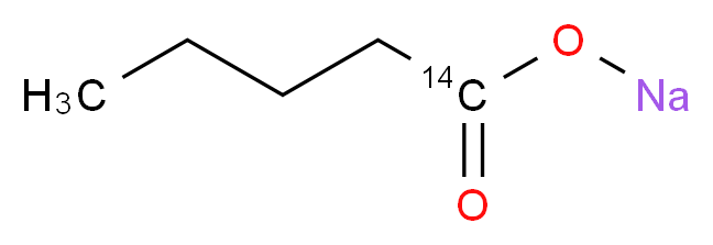 Pentanoic acid-(carboxy-14C) sodium salt_分子结构_CAS_80143-66-4)