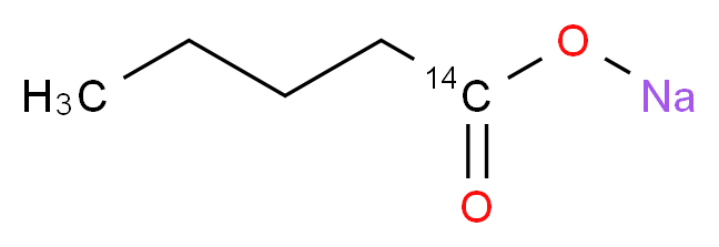 sodium (1-<sup>1</sup><sup>4</sup>C)pentanoate_分子结构_CAS_80143-66-4