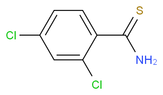 2,4-Dichlorothiobenzamide_分子结构_CAS_2775-38-4)