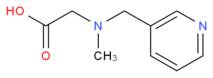 N-methyl-N-(pyridin-3-ylmethyl)glycine_分子结构_CAS_99362-37-5)
