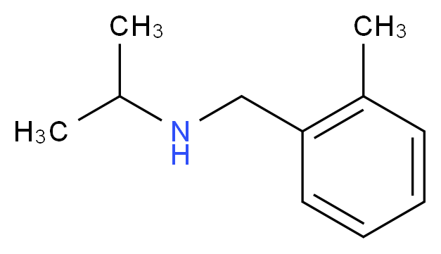 [(2-methylphenyl)methyl](propan-2-yl)amine_分子结构_CAS_91338-98-6