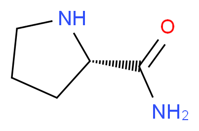 L-(-)-脯氨酰胺_分子结构_CAS_7531-52-4)
