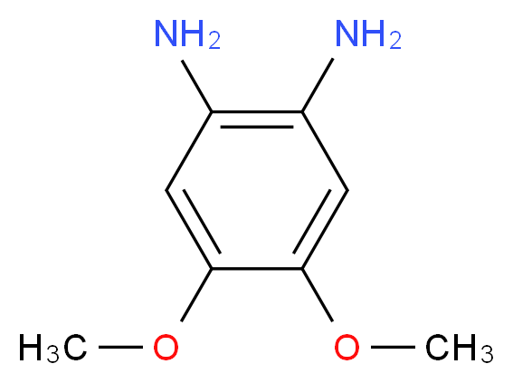 4,5-dimethoxybenzene-1,2-diamine_分子结构_CAS_131076-14-7