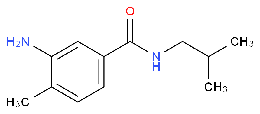 3-amino-N-isobutyl-4-methylbenzamide_分子结构_CAS_76765-64-5)