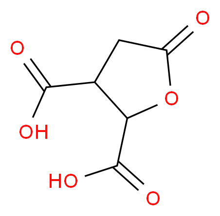 5-oxooxolane-2,3-dicarboxylic acid_分子结构_CAS_4702-32-3