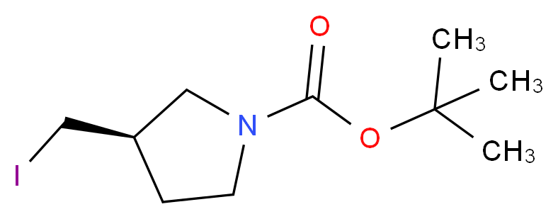 tert-butyl (3R)-3-(iodomethyl)pyrrolidine-1-carboxylate_分子结构_CAS_1187932-69-9