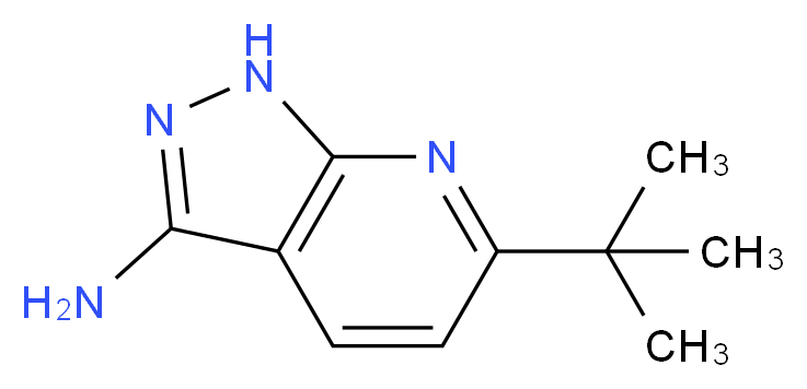 6-tert-butyl-1H-pyrazolo[3,4-b]pyridin-3-amine_分子结构_CAS_951626-63-4