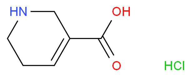 1,2,5,6-tetrahydropyridine-3-carboxylic acid hydrochloride_分子结构_CAS_498-96-4