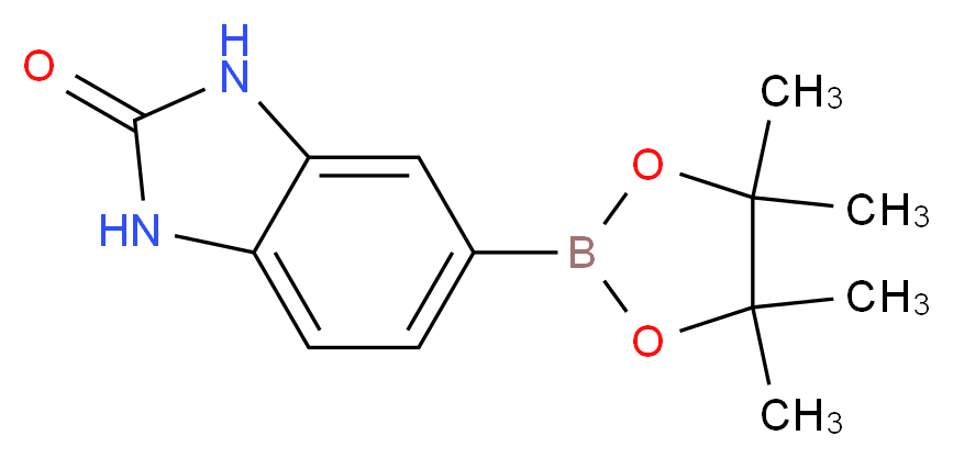 2,3-Dihydro-2-oxo-1H-benzimidazole-5-boronic acid, pinacol ester_分子结构_CAS_710348-69-9)