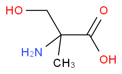 2-Amino-3-hydroxy-2-methylpropanoic acid_分子结构_CAS_)