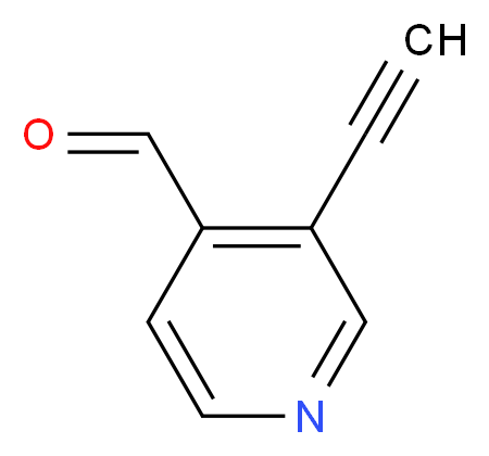 3-ethynylisonicotinaldehyde_分子结构_CAS_1196153-32-8)