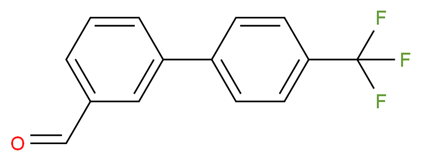 4'-(Trifluoromethyl)[1,1'-biphenyl]-3-carboxaldehyde_分子结构_CAS_)