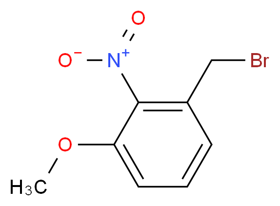 1-(BROMOMETHYL)-3-METHOXY-2-NITROBENZENE_分子结构_CAS_133486-62-1)